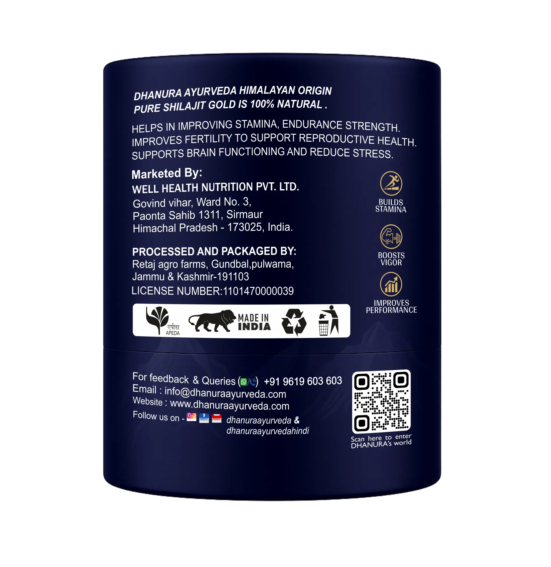 Premium Himalayan Shilajit Resin - Gold - Original Himalayan Shilajit- Dhanura